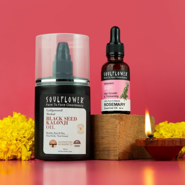Kalonji & Rosemary Essential Oil for Hairfall Reduction