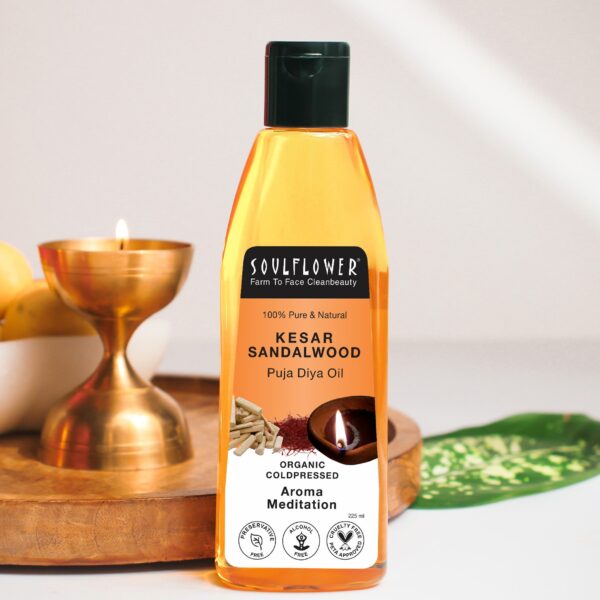 Kesar Sandalwood Puja Lamp Oil BYOB