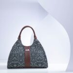 Konkona Statement Satchel Bag - Lattice Lace - Image 2