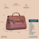 Konkona Heritage Satchel Bag - Gwalior Weaves - Image 4