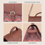 Konkona Heritage Satchel Bag - Gwalior Weaves - Image 8