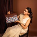 Konkona Heritage Satchel Bag - Kovil Blue - Image 2