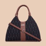 Konkona Statement Satchel Bag - Ikat GreRed - Image 3