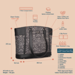 Lattice Lace Classic Commute Office Bag - Image 5