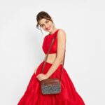 Lattice Lace Sling Bag