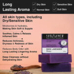 Soulflower Skin Lavender Soap 100g – Natural Vegan Calming & Moisturizing Bathing Bar - Image 6