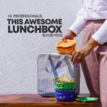 Set of 3 Borosilicate Glass Lunch Boxes(300 ml) with Bag & Bottle (750 ml) - Image 5