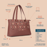Zouk Jodhpur Damask Maya Multitasker Tote Bag - Image 6