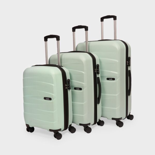 Mint Aira Trolley Bag Combo - Set of 3 (Cabin & Medium & Large)