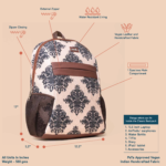 Mughal Motif Classic Backpack - Image 3