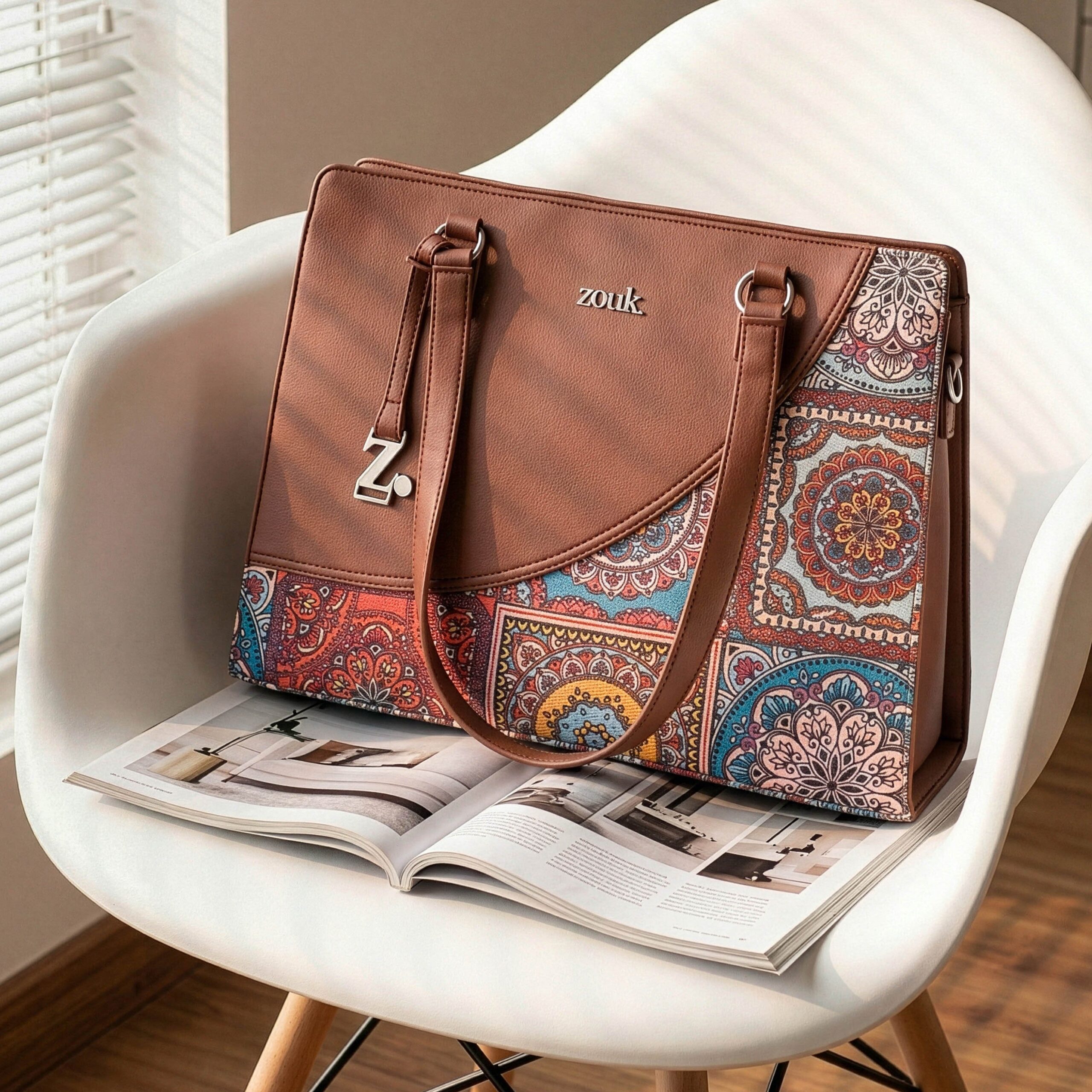 Multicolor Mandala Print Office Essential Bag - Image 1