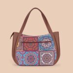 Multicolor Mandala Print Luna Handbag - Image 3
