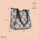 Rhea Kapoor Naisha Tote Bag - Kovil Blue - Image 3