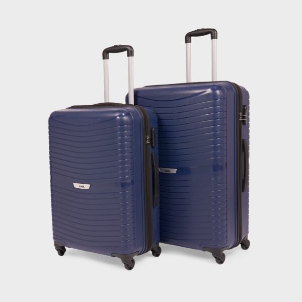 Navy Zoya Trolley Bag Combo (Medium & Large)