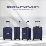 Navy Zoya Trolley Bag Combo (Cabin & Large) - Image 6