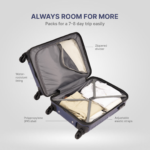 Navy Zoya Trolley Bag (Cabin) - Image 9