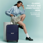 Navy Zoya Trolley Bag Combo (Cabin & Medium) - Image 5