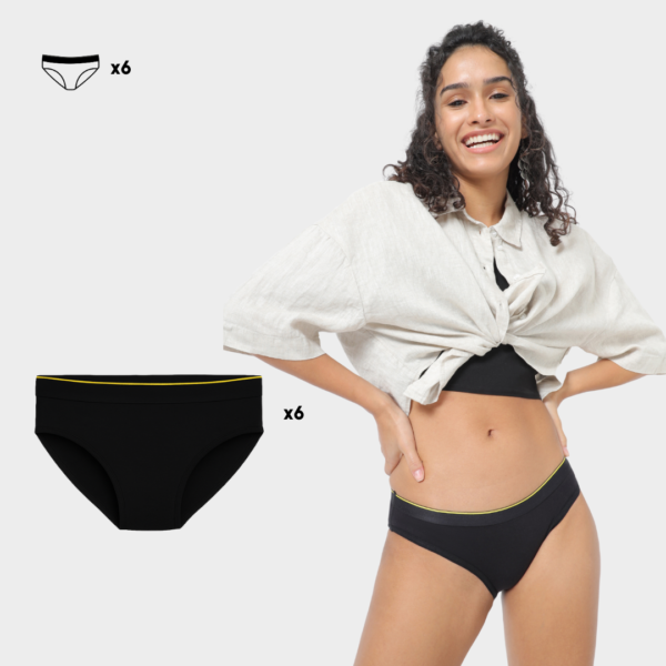 Charcoal Melange Bikini – Soft Comfortable Women’s Innerwear