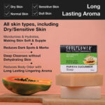 Multani Mitti Soap with Papaya Cucumber - Image 5