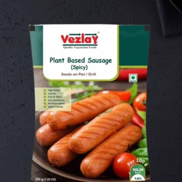 Vezlay Plant Based Sausages – Spicy