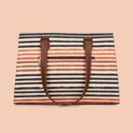 Qutub Stripes Statement Business Bag - Image 4