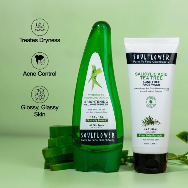 Soulflower Aloe Vera Gel & Tea Tree Face Wash