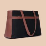 Jet Black Statement Office Bag - Image 4
