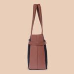 Jet Black Statement Office Bag - Image 7