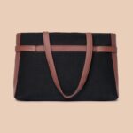 Jet Black Statement Office Bag - Image 3