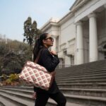 Seashell Motif White Statement Office Bag - Image 2