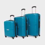 Teal Zoya Trolley Bag Combo Set of 3 (Cabin & Medium & Large)