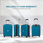 Teal Zoya Trolley Bag Combo (Cabin & Medium) - Image 6