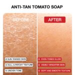 Brightening Sandalwood Scrub + Anti-Tan Tomato Soap - Image 3