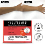 Brightening Sandalwood Scrub + Anti-Tan Tomato Soap - Image 4