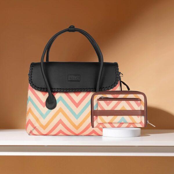 WavBeach - SAK Satchel & Classic Zipper Wallet Combo