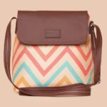 Qutub Stripes & WavBeach - Women's Work Bag & Flap Sling Bag Combo - Image 5