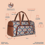 Kovil Blue Weekender Duffle Bag - Image 8