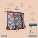 Kovil Blue Women's Office Bag - Image 4