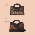 Zoe Sling Bag - Royal Indian Peacock Motif - Image 4