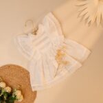 Poshaak Schiffli Lace Baby Girl Dress