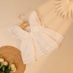 Poshaak Schiffli Lace Baby Girl Dress - Image 2