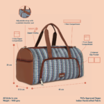 Bombay Houndstooth Weekender Duffle Bag - Image 8