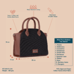 Konkona City Satchel Bag - Jet Black - Image 4