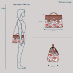 Konkona Heritage Satchel Bag - Ikat GreRed - Image 8
