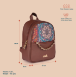 Mayra Mini-Daypack - Multicolor Mandala Print - Image 3