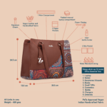 Multicolor Mandala Print Office Essential Bag - Image 6