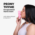 Peony Thyme Handcream with Vitamin F & Alpha Arbutin - Image 2