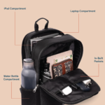 Jet Black Statement Backpack - Image 6