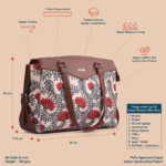 Nawabi Couture Women's Work Bag Brown - Image 5