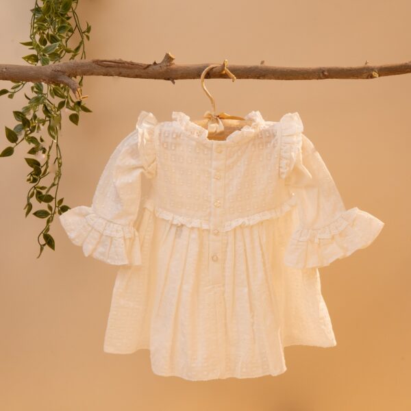 Poshaak Schiffli Ruffle Baby Girl Dress